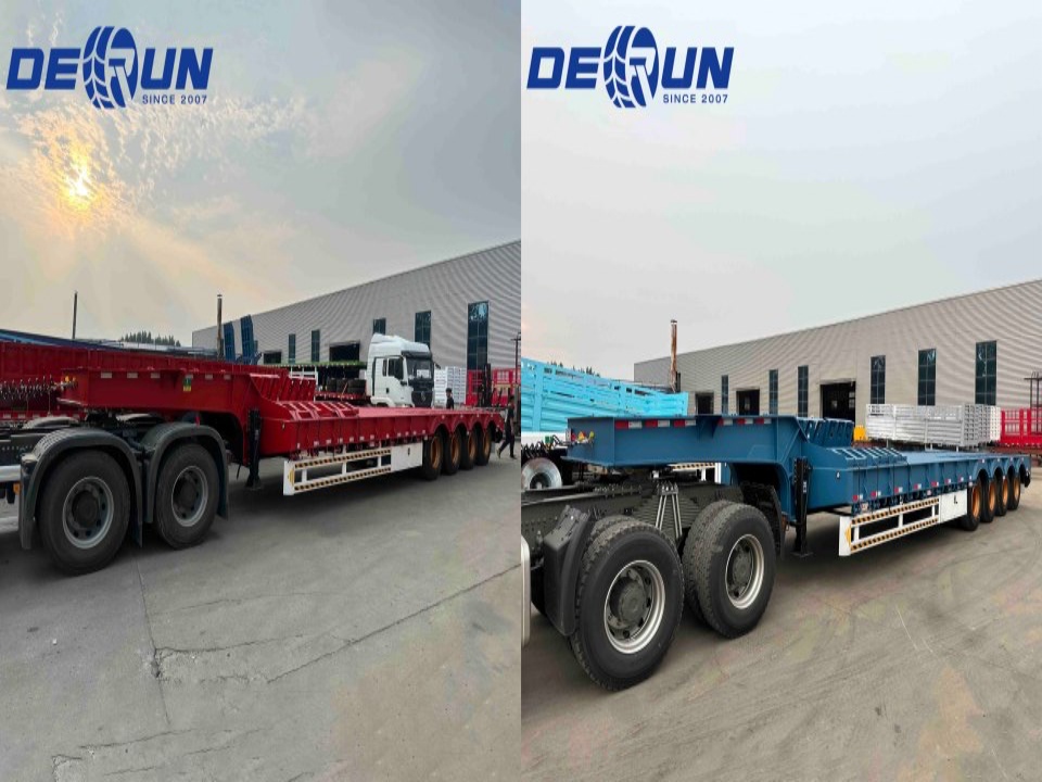 Derun 4 oxlu aşağı toylu yarı qoşqu porta yola yönəldi