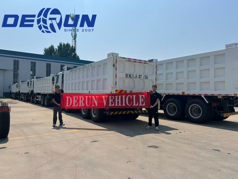 10Units Howo 8x4 Tipper Yük maşınları Fil Dişi Sahilinə göndəriləcək