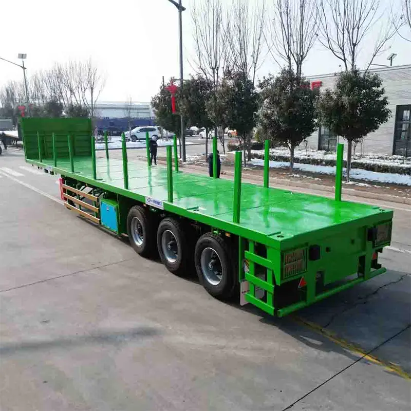 Orta Asiya üçün hazırlanmış 40 fut düzbucaqlı yarı qoşqu