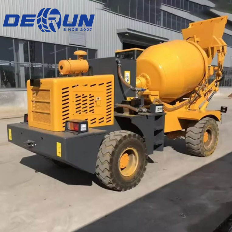 Luzun 3CBM Self Yükləyən Beton Mikser Light yük maşını Dönər nağara ilə